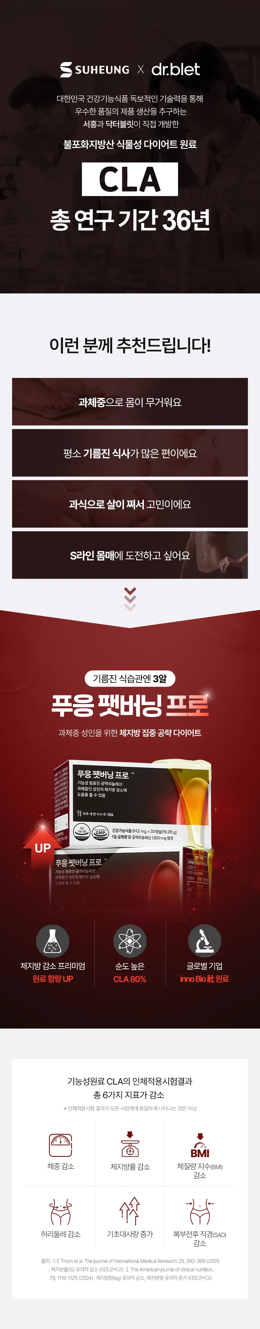 [박민영Pick] 닥터블릿 푸응 팻버닝 프로 30캡슐 (10일분) 상세페이지 3